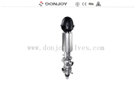 Valve sanitaire de joint de SS316L double avec des valves de tête/Donjoy Mixproof de contrôle