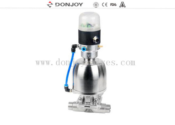 Stainless steel  Regulating diaphragm valve with position DN25 - DN100 CE / FDA