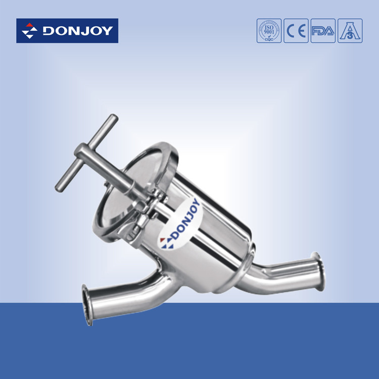 Type tamis, acier inoxydable de la bride Y de la norme ANSI 304 solides solubles Y de tamis sanitaire de DN40