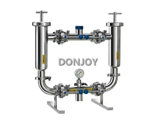 Filtre sanitaire de canalisation de boisson de catégorie comestible, filtre d'eau du duplex SS304