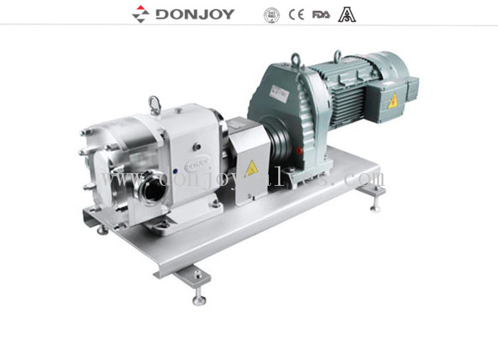 TUL-23 pompe rotative à lobe de haute pureté avec servo-moteur pour le transfert de chocolat avec 1,5 
