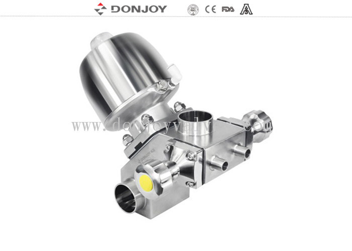 Valve de diaphragme sanitaire multiforte Donjoy pour l'industrie pharmaceutique avec SS316L