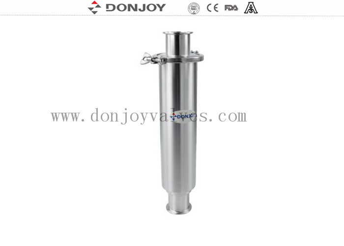 Filtre sanitaire en ligne / SS316L Filtre de type droit avec extrémité tri-clampe