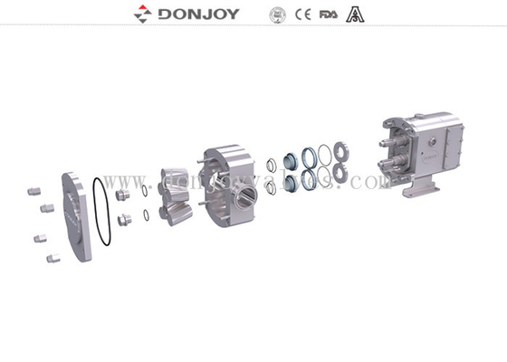 Whole stainless steel Rotary lobe pump /STUL-10 mini lobe pump