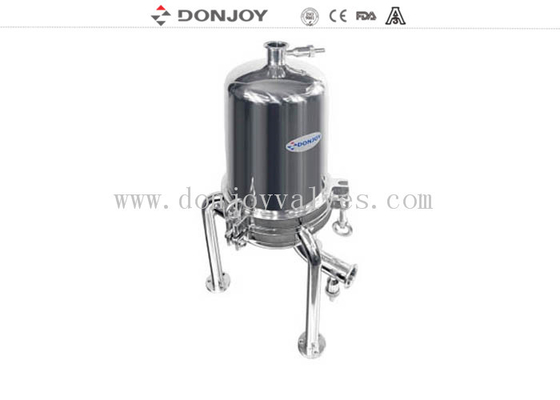 Tri Legs Sanitary Filter Housing Base 1.5" TC In / Out. For Code-7 (2-226) Cartridge Socket