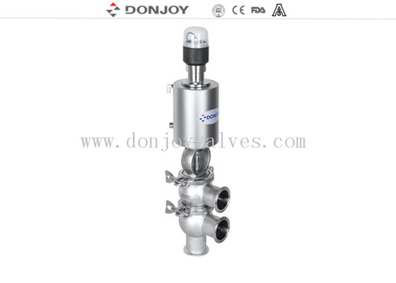 Donjoy 316L  sanitary reversing seat valve  with pneumatic actuator  with control head C-TOP