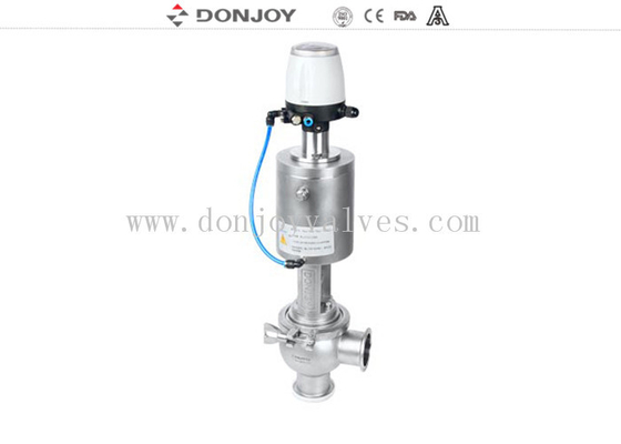 SS316L Stainless Steel Pneumatic 2  Way Divert Seat Valve With Control Head