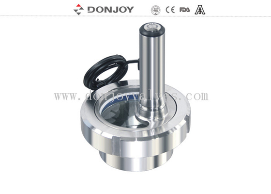 DN80 DC24V union type SS sight glass with lighting and cable charging
